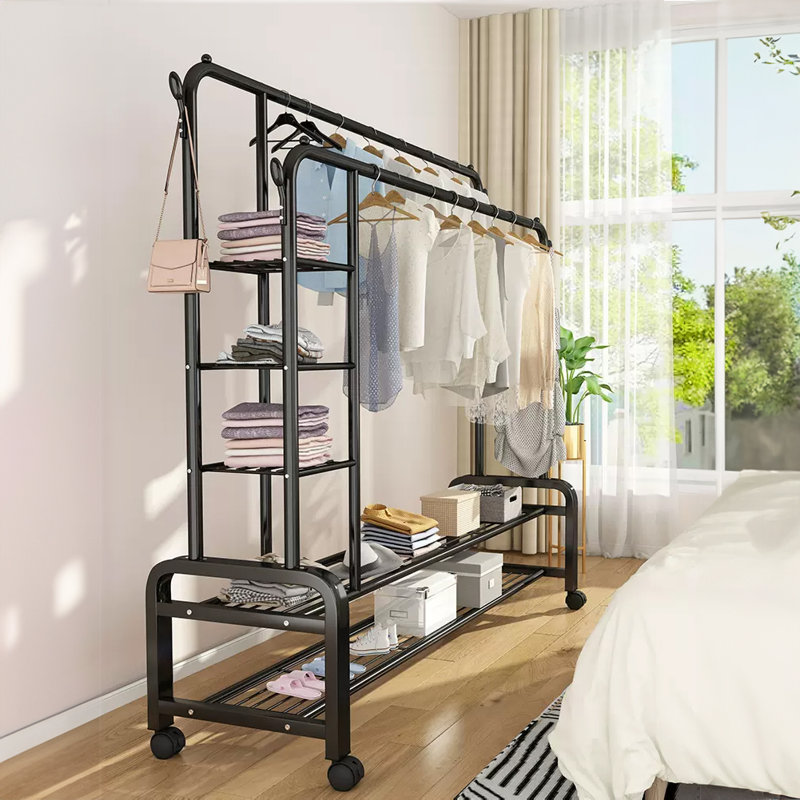 Stainless Steel Freestanding 2 - Hook Coat Rack