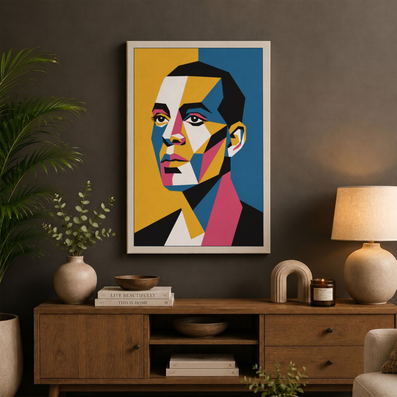 Print, 30x20 - 76.2 x 50.8 cm, Teal Border