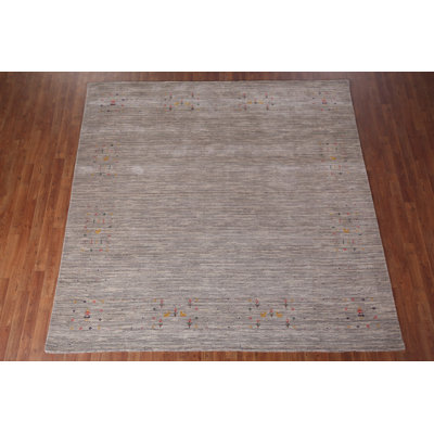 Striped Gabbeh Square Oriental Rug 8x8