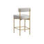 Seneca Upholstered Stool with Metal Frame