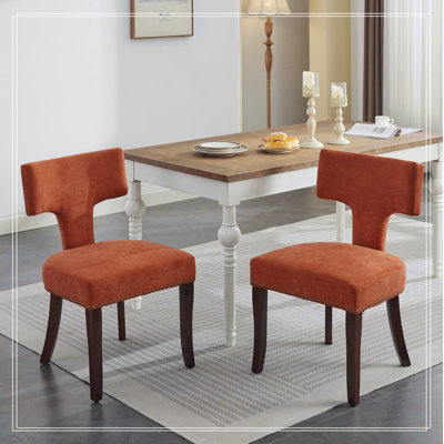 Ensemble de 2 chaises de salle à manger Mid Century
