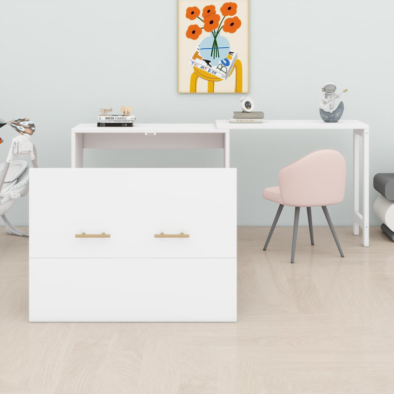 Lit armoire Murphy, Blanc