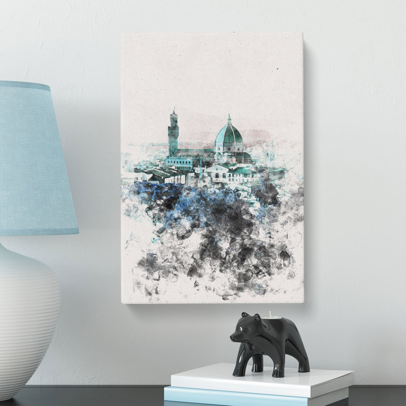 Florence Cathedral In Italy Abstract - Wrapped Canvas Painting, 60cm H x 40cm W x 4cm D