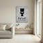 Ensemble de 1 tableau mural sur toile représentant une silhouette de siège de toilette-562099233