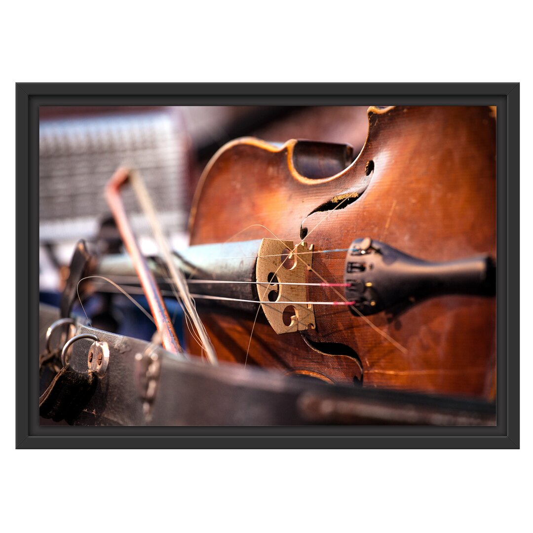 Gerahmtes Wandbild Alte Violine