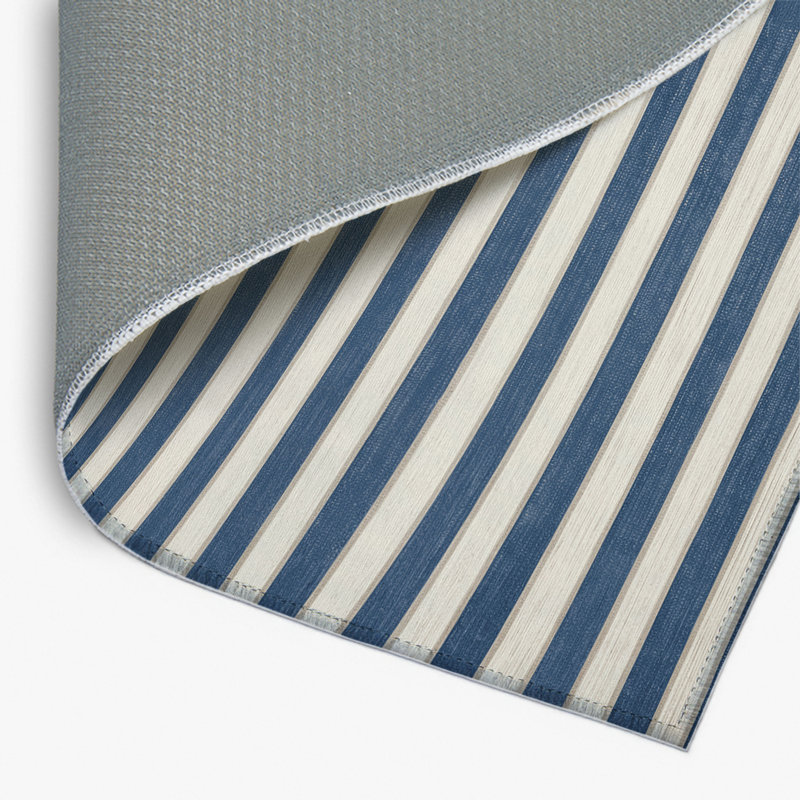 Tapis intérieur / extérieur gris HorizontalStripes, Rectangulaire 2 pi x 3 pi