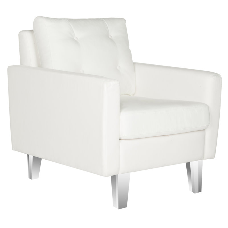 Fauteuil Anders, Blanc / Transparent