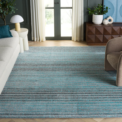Tapis sarcelle / gris Cohn