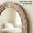 Arched Solid Wood Full Length Floor Mirror for Bedroom and Entryway-202688362
