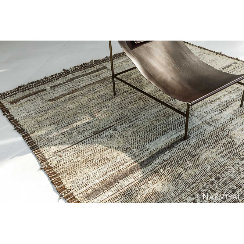 Tapis moderne délavé Earthy Tones
