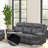 Power Motion Sofa with Drop Down Table and USB Port