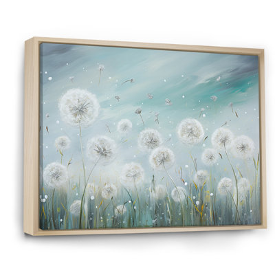 «Dandelion Field Breeze III», art mural sur toile Flower Field