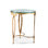 Fleur De Lis Glass End Table