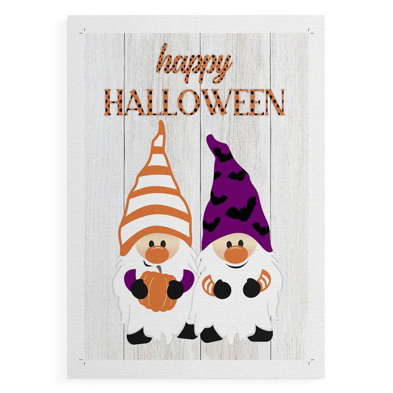 Halloween gnomes - impression sur toile seulement - non encadrée, H 27 po x l 18 po