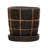 Leyburn Terracotta Planter with Saucer & Grid Pattern