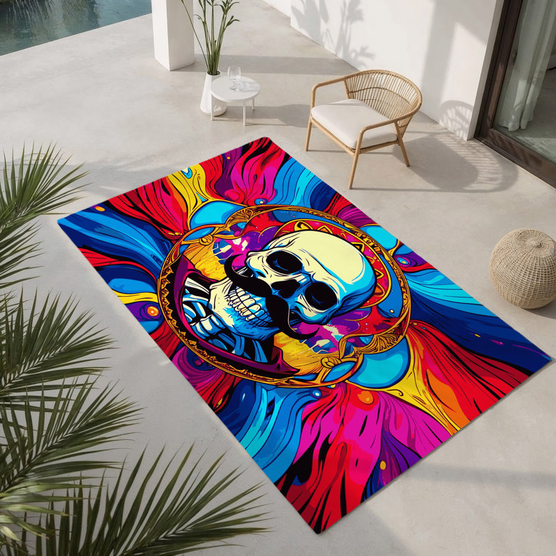 Tapis intérieur et extérieur Glimmer Tide, Rectangulaire 3 pi x 5 pi