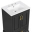 Meuble-lavabo 24 po avec lavabo, tiroirs, tablettes et portes à fermeture douce-1038871319