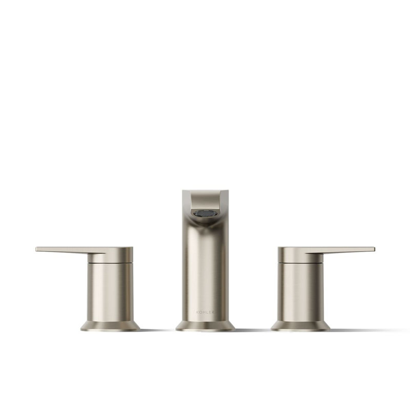 Hint Two-Handle Deck-Mount Bath Faucet Trim, Brushed Nickel