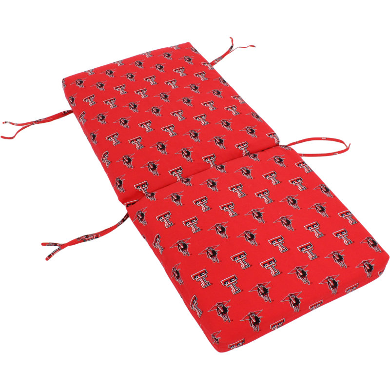 Coussin de siège/dossier d’intérieur/extérieur à tigres, Red Raiders de Texas Tech