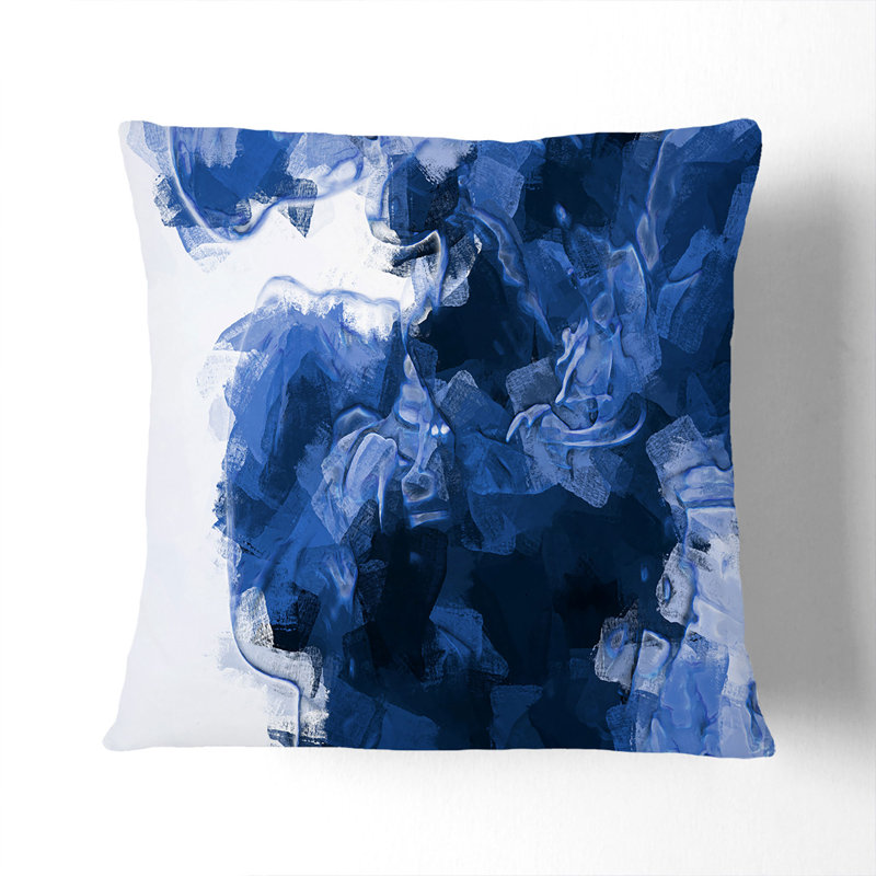 Falling Through Cushion with Filling, Black, 55cm H x 55cm W x 20cm D