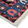 Matteson Hand-Knotted Area Rug in Red/White/Blue
