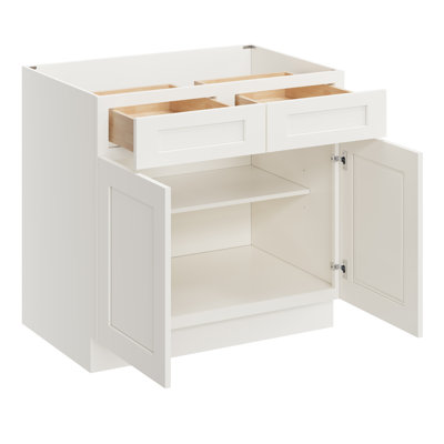 Armoire de cuisine avec 2 tiroirs L 36 po x H 34,5 po x P 24 po CASAINC