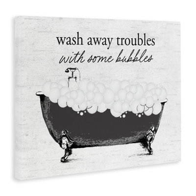 Uplifting Bubble Bath Rhyme Canvas, design by Lettered and Lined