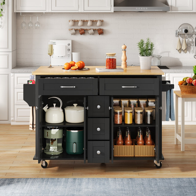 Kitchen Island, Black