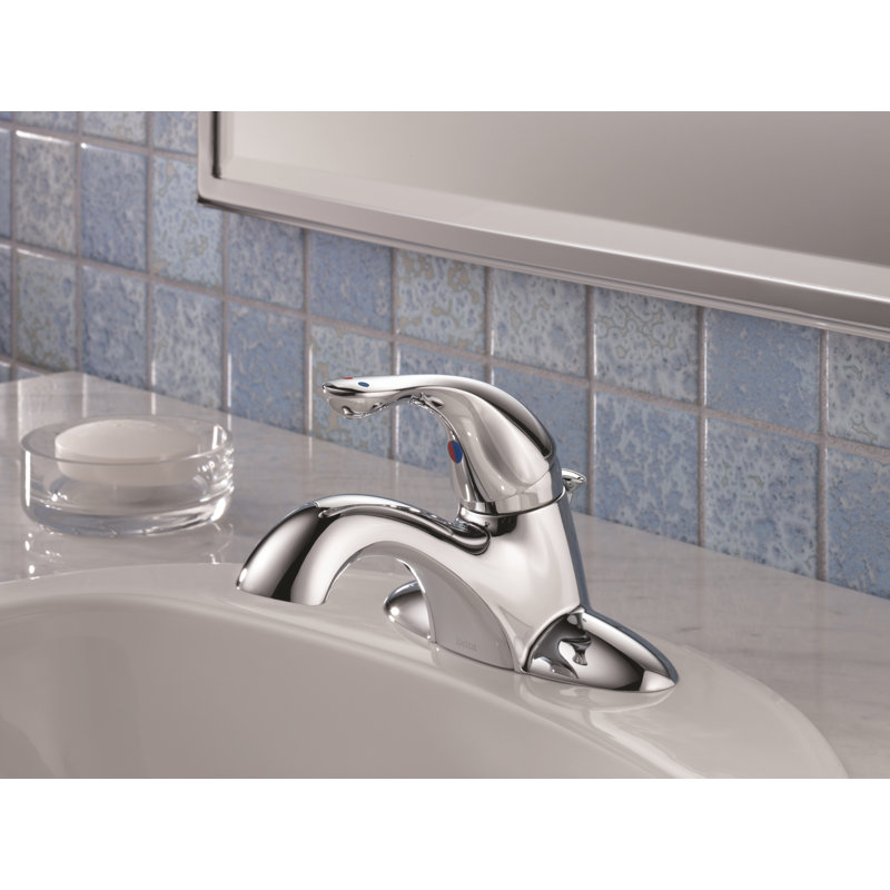 Centerset Lavatory Faucet with Pop-Up Drain