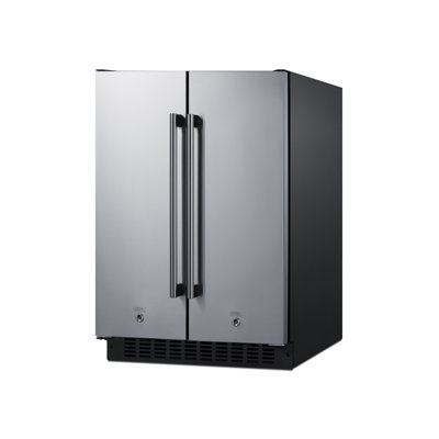 24" French Door Refrigerator 3.78 cu. ft. Refrigerator-Freezer