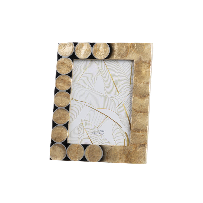 Capiz Photoframe 10x15 Cm DB5E9CE4AF9F4FC8A05397D5A349AC5A, 27cm H x 22cm W x 2cm D