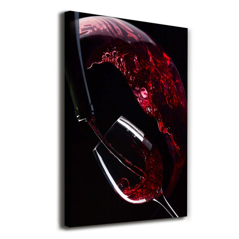 Red Wine - Wrapped Canvas Print