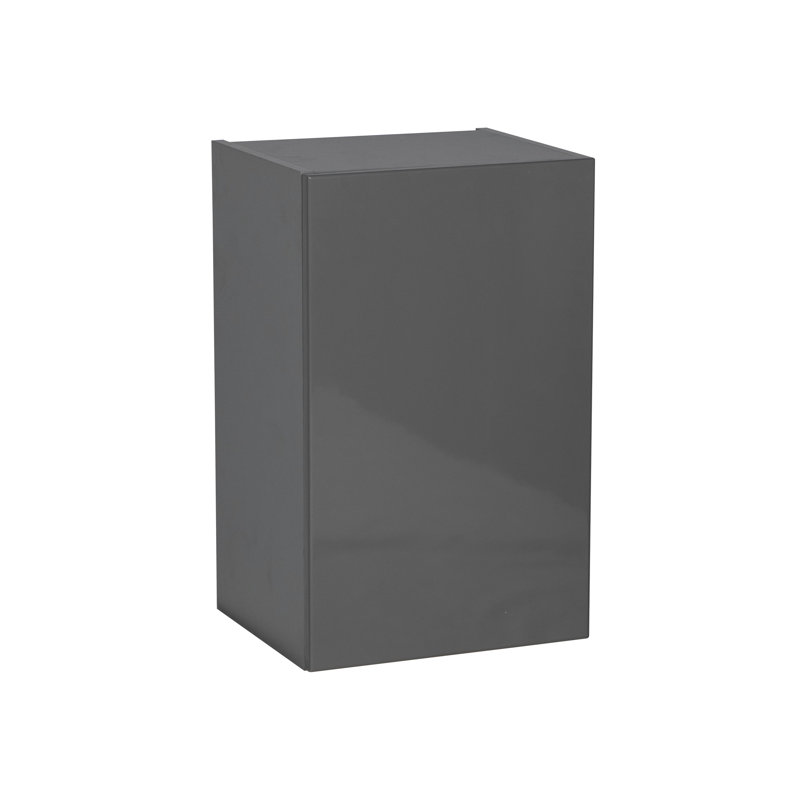 Armoire murale standard à panneau de particules l 24 po prête à assembler, H 24 po x l 24 po, Gris lustré