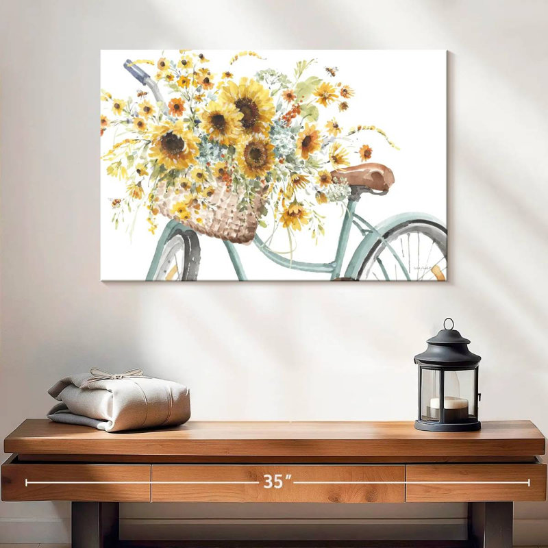 Tournesols pour toujours II, H 16 po x l 24 po