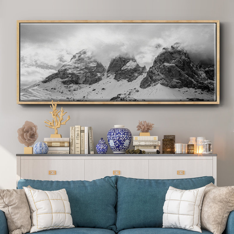 Dolomites- Framed Canvas, 20" H x 50" W