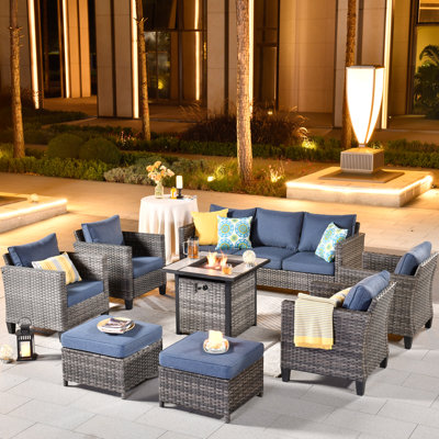 Allcot 9 - Person Seating Group With Cushions by Lark Manor