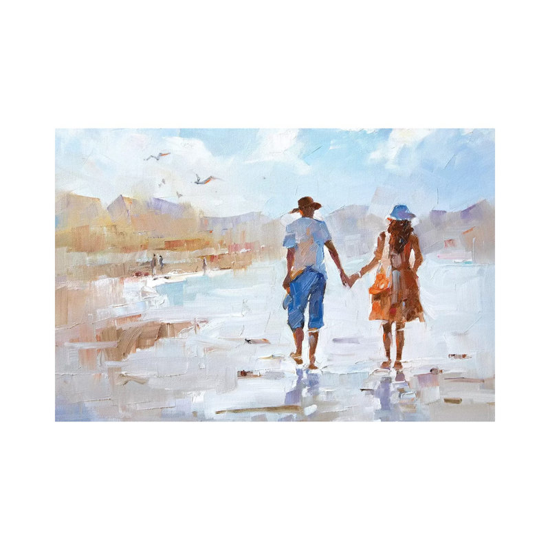 Us par Li Zhou - peinture sur toile tendue, H 18 po x l 26 po x P 1,5 po