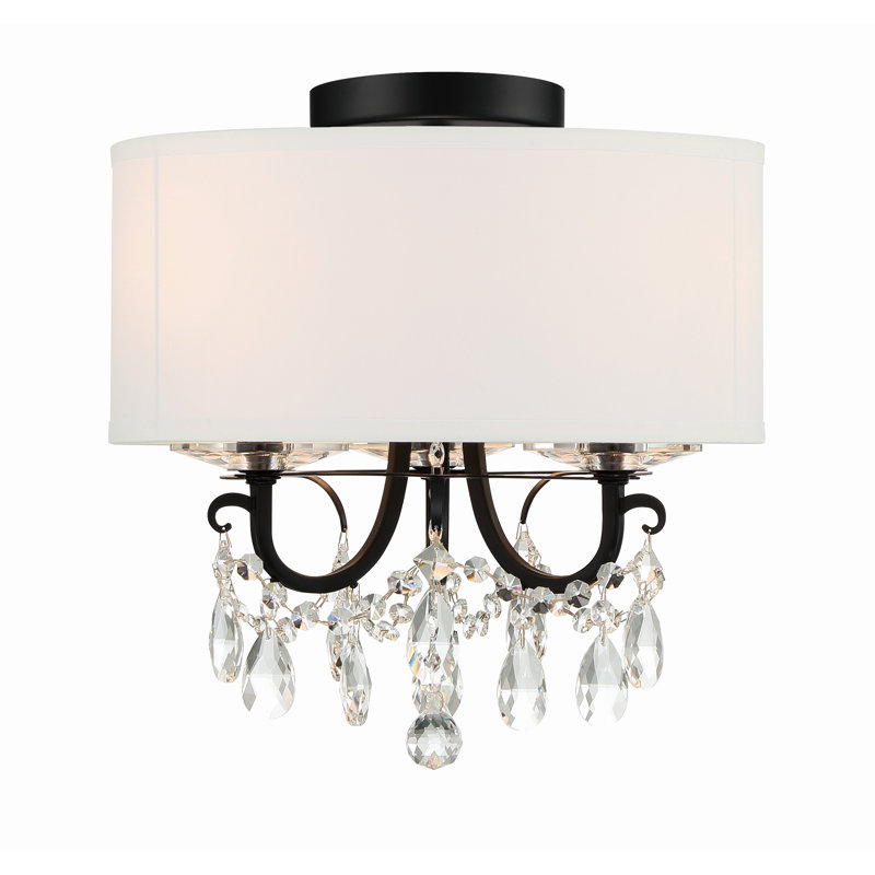 Plafonnier vibrant doré 3 lumières Havant, Noir