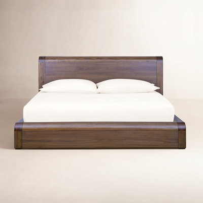 Marica Platform Bed In English Walnut