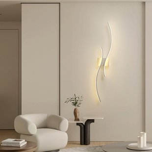  Applique murale à lumière linéaire en acrylique de style moderne 