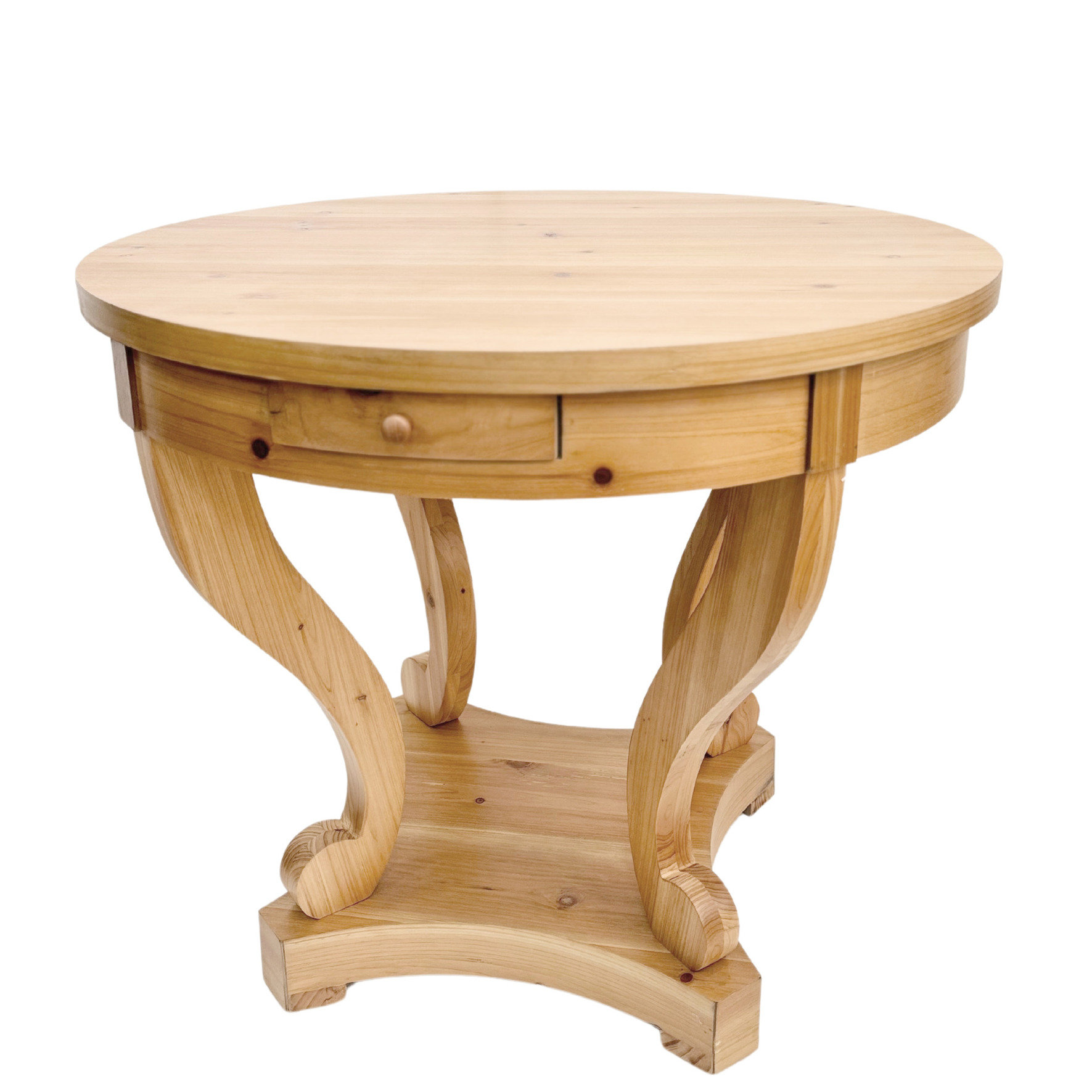 Ophelia & Co. Small Size Kitchen End Table With Curved Legs And Storage ...