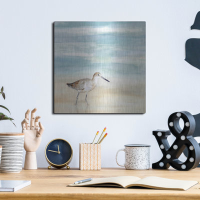 «Speckled Willet I» par Victoria Borges, art mural en métal