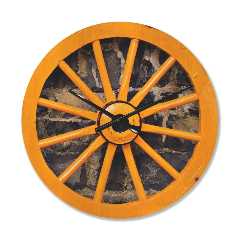 Horloge murale jaune, Moyenne