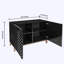Buffet moderne avec tablettes réglables-106240148