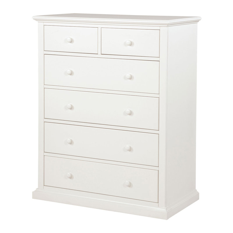 Sumerlin 6-drawer Bedroom Chest of Drawers White, White