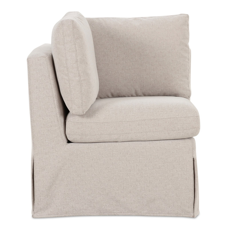 Fable Slipcover Dining Corner Chair Beige