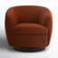 Fauteuil demi-tonneau pivotant rembourré Marcy-1472019657