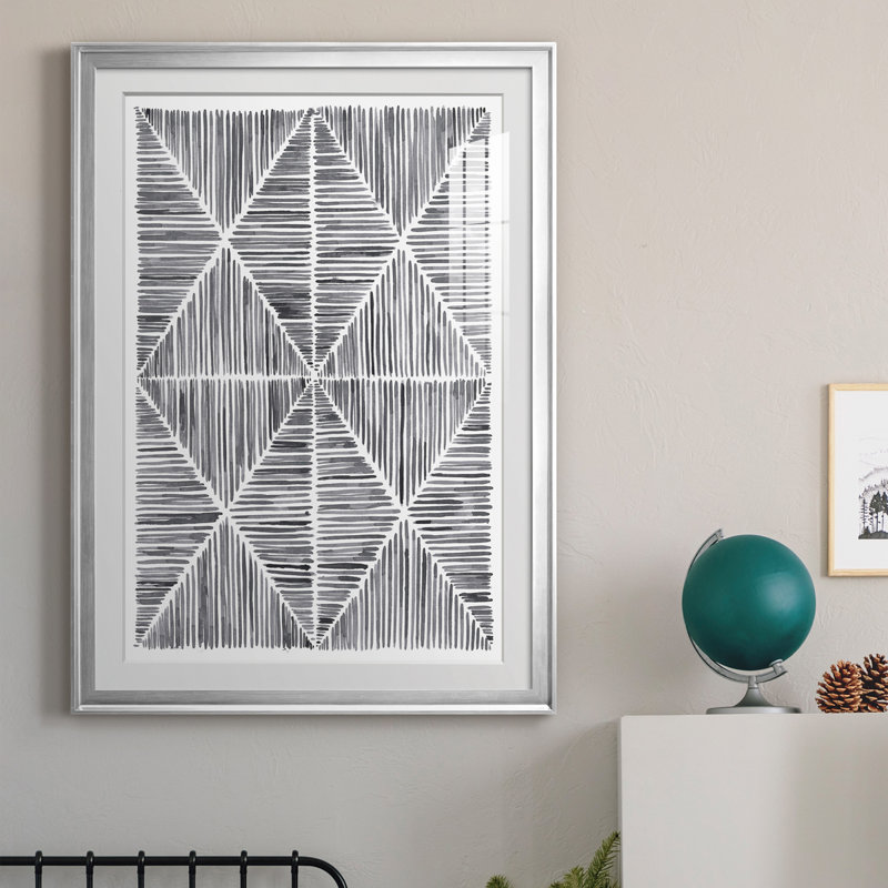 Vibrato II, reproduction encadrée de qualité supérieure - prête à être accrochée, H 24,5 po x l 18,5 po x P 1 po
