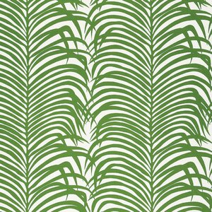Schumacher Zebra Palm Fabric | Wayfair