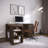 L-Shaped Computer Desk Home Office Corner Workstation Setup-478682224
